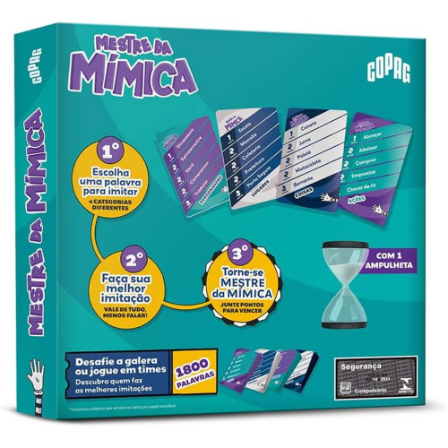 Jogo Cartas Mestre da Mimica Copag 180 Cartas Desafie a Galera - Jogo De Tabuleiro - #