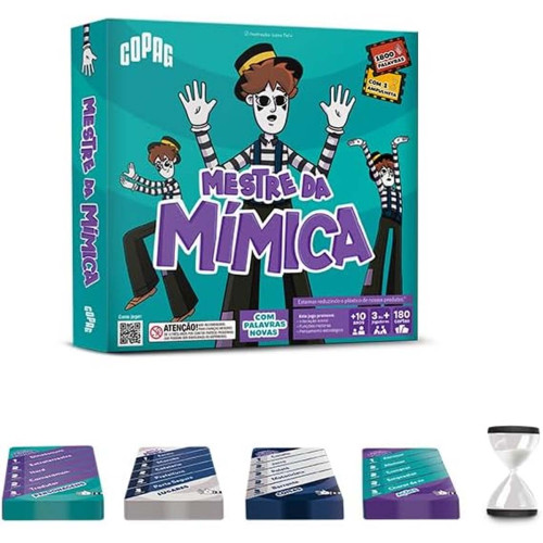 Jogo Cartas Mestre da Mimica Copag 180 Cartas Desafie a Galera - Jogo De Tabuleiro - #