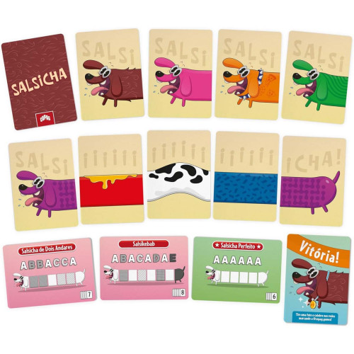 Jogo Cartas Salsicha Copag 68 Cartas Carteado Moderno - Jogo De Tabuleiro - #