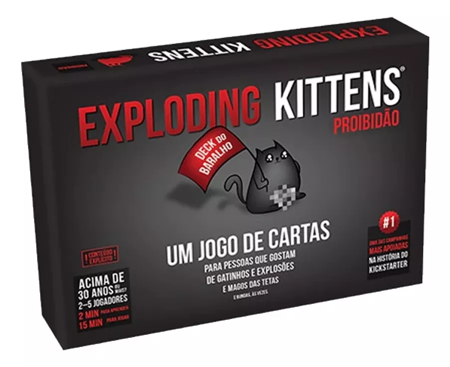 Jogo De Cartas Exploding Kittens Proibidão - Pronta Entrega-Jogo De Tabuleiro-