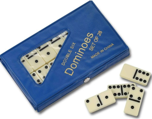 Jogo de Dominó Profissional de Osso com 28 Peças Jogo De Tabuleiro # - Produto Original