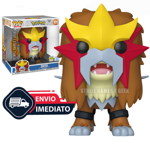 Funko Pop Entei Sdcc Exclusivo 10 Polegadas Games Pokémon #1070 - Produto Original
