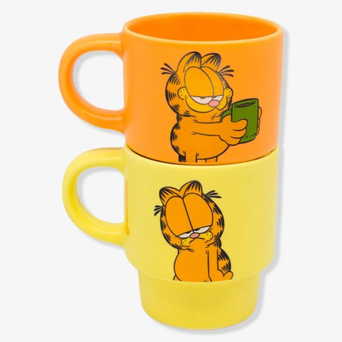 KIT CANECAS EMPILHÁVEIS - GARFIELD Zona Criativa # - Produto Original