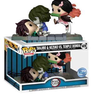 Funko Pop! Demon Slayer/kimetsu No Yaba - Tanjiro & Nezuko Vs. Temple Demon 1419 - Demon Slayer Kimetsu No Yaba - #1419 - FUNKO POP  #1419