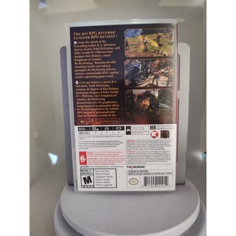 Kingdoms Of Amalur Re-Reckoning Switch Usado Mídia Física Americano - Nintendo Switch - #