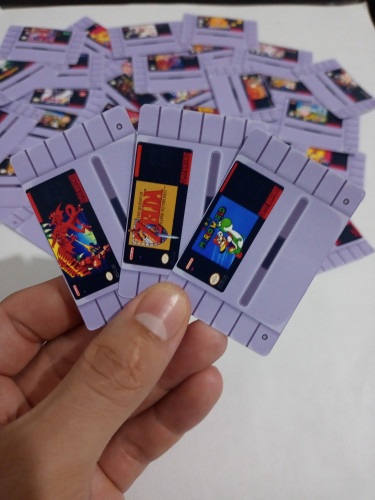 Kit 100 adesivos Cartuchos Snes Clássicos - NerdDog Store - Metroid Mario Zelda MK Kirby Nenhuma # - Produto Original