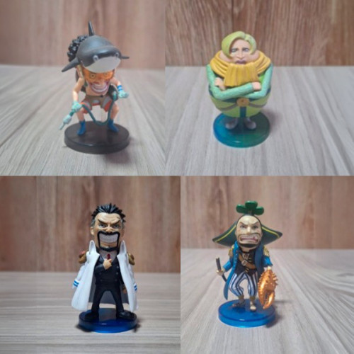 Kit 4 Figures One Piece WCF Banpresto Usopp Garp Mr 4 Gyro One Piece # - Produto Original