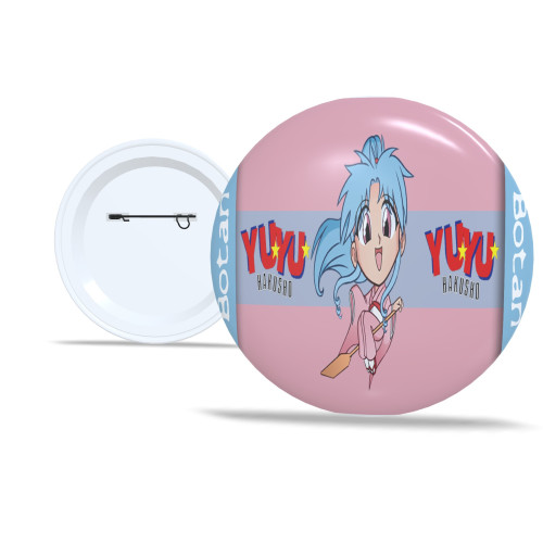 Chaveiro Kit 5 Botton 5,8 cm Personalizado Yuyu Hakusho Acessório de Mochila ou Roupa - Botton - #