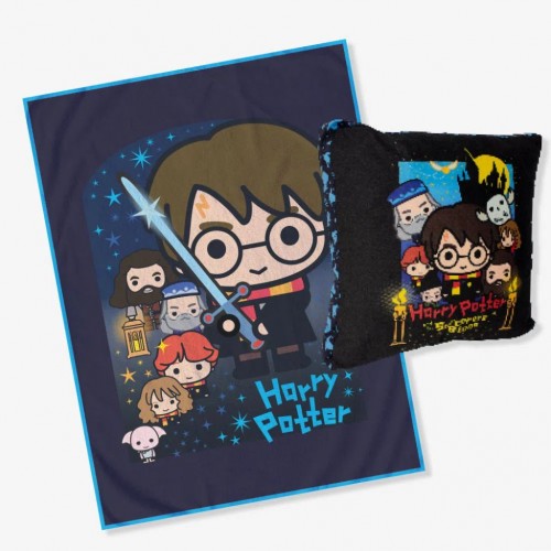 Kit Almofada Com Manta Harry Potter - Harry Potter - #