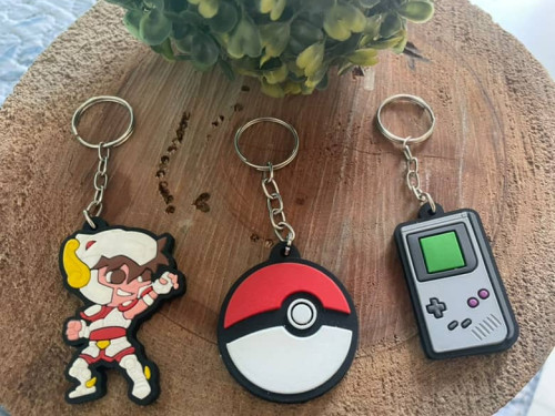 Kit Chaveiro - Seya, Pokébola e GameBoy-Geek-
