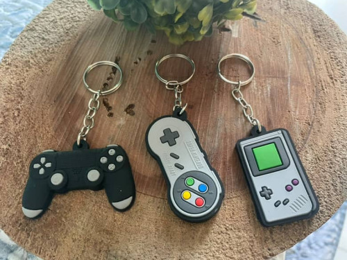 Kit Chaveiro de Controle - PlayStation, Nintendo e GameBoy-Geek-