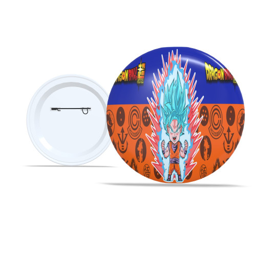 Chaveiro Kit Com 5 Bottons 5,8 cm Dragon Ball Z Personalizados Presente para Fãs de Anime - Botton - #