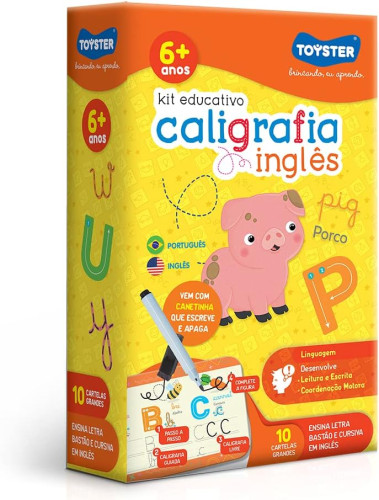Kit Educativo Caligrafia Inglês Jogo De Tabuleiro # - Produto Original