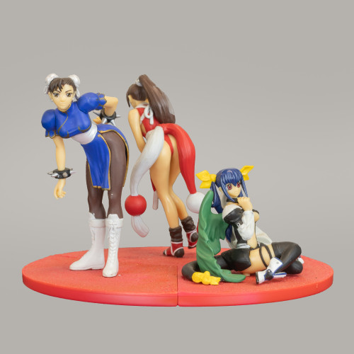 Kit Figures Chun-Li Mai Shiranui Dizzy Banpresto Capcom & SNK & Sammy Collection Capcom & SNK & Sammy # - Produto Original