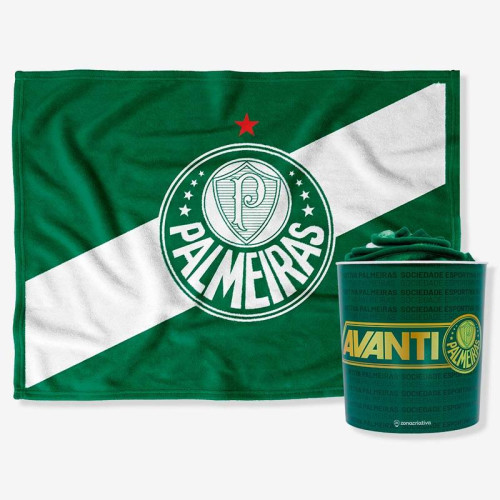 Kit Manta Com Balde Palmeiras Times De Futebol # - Produto Original