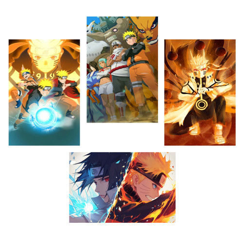 Kit Placas Decorativas ANIME MDF 15x10 cm-Naruto-