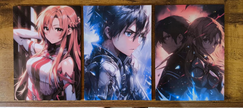 Kit Quadros Decorativos - Sword Art Online - #
