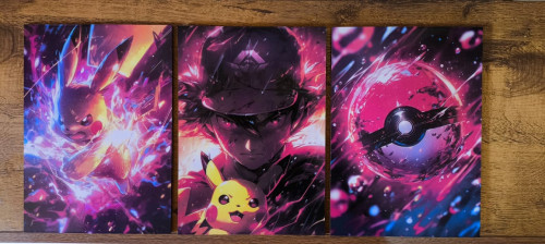 Kit Quadros Decorativos - Pokemon - #