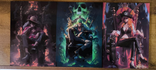 Kit Quadros Decorativos - One Piece - #