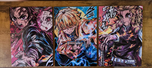 Kit Quadros Decorativos - Demon Slayer: Kimetsu No Yaiba - #