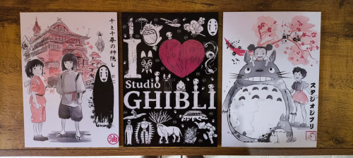 Kit Quadros Decorativos - Studio Ghibli - #