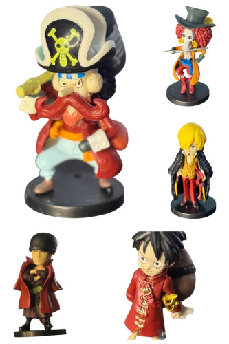 Kit com 6 Miniaturas One Piece One Piece # - Produto Original