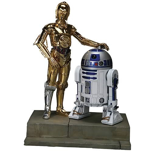 Action Figures Kotobukiya Star Wars C-3PO & R2-D2 ArtFX+ Statue Star Wars # - Produto Original