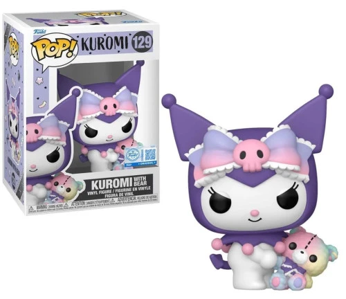Kuromi With Bear 129 Funko Pop Exclusivo - Kuromi - #129 FUNKO POP #129 - Produto Original