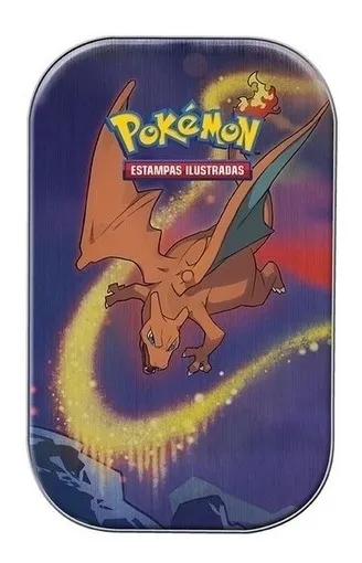 Mini Lata Pokémon Charizard Poder de Kanto Pokemon # - Produto Original