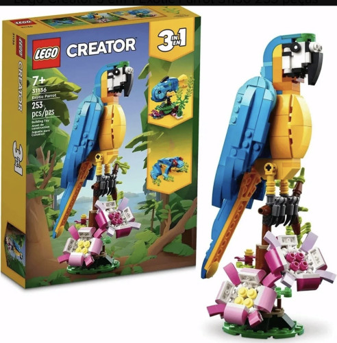 Lego Creator 3 Em 1 Exotic Parrot 31136 253 Peças Na Caixa Lego Creator # - Produto Original