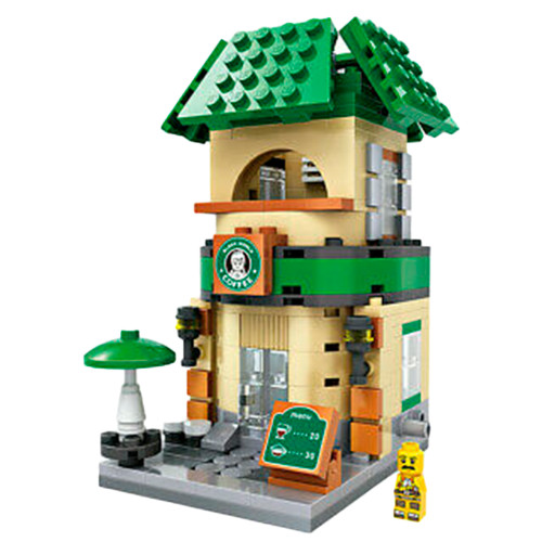 Lego Peças De Montar Loz - Street Mini Starbucks-Street Mini-1608
