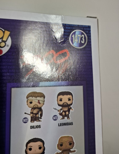 Funko Pop Leônidas- DETALHES NA CAIXA - 300 Warner 100 - #1473