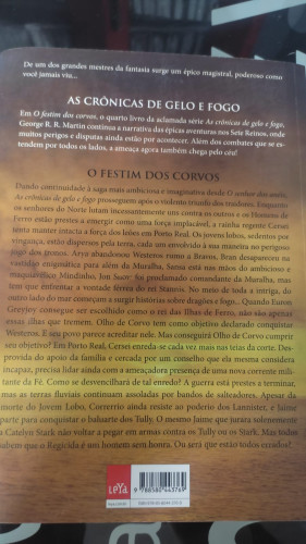 Livro As Crônicas De Gelo E Fogo Vol. 4 O Festim Dos Corvos - Game Of Thrones - #