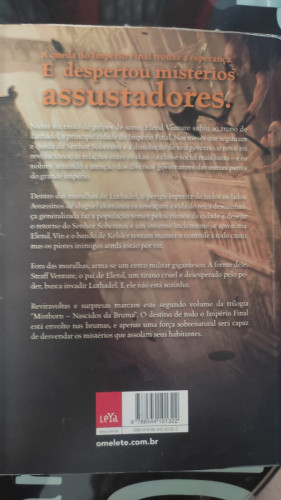 Livro Mistborn Primeira Era - O Poço Da Ascensão (vol. 2) - Mistborn - #