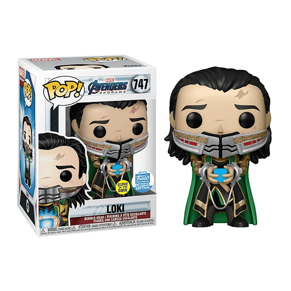 Loki Glow In The Dark Funko Limited Edition Marvel Avengers Endgame #747 - Produto Original