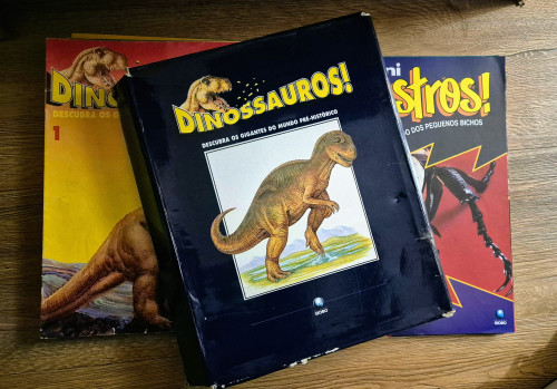 Lote Revistas Dinossauros + Mini Monstros + Box Anos 90-Dinossauros-Variado