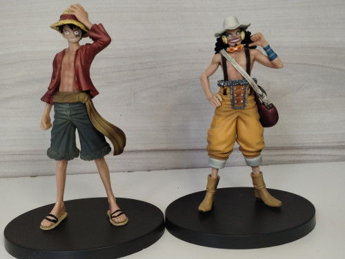 Action Figures Luffy e Usopp-One Piece-