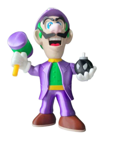 Action Figures Luigi Joker - Super Mario - Impressão 3D Super Mario World # - Produto Original