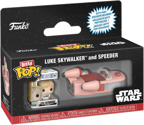 Bitty Pop Luke Skywalker And Speeder Star Wars Rides - Star Wars - #1 - Funko Pop - #1 FUNKO POP #1 - Produto Original