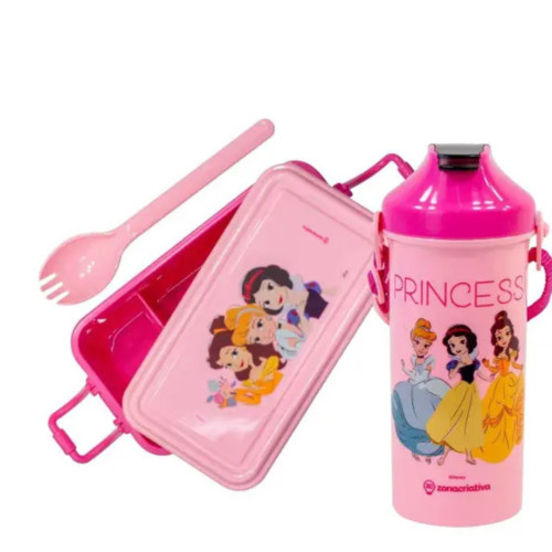 Caneca E Copo Lunch Box Princesas-Disney Princess-