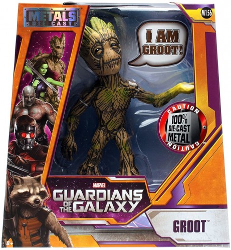 Action Figures Metals Marvel Gotg Groot 6in Die-cast Fig Guardiões Da Galáxia # - Produto Original
