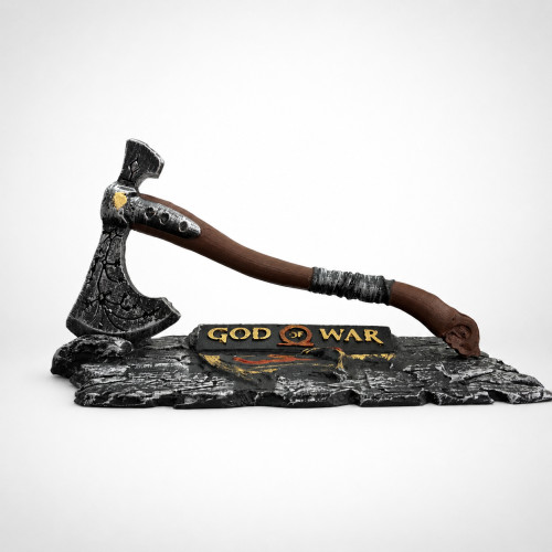 Machado Leviatã Inspirado em God of War 27cm Réplica Decorativa em Resina God Of War # - Produto Original