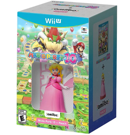 Mario Party 10 + Amiibo Princesa Peach – Nintendo Wii U Nintendo # - Produto Original