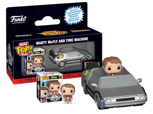 Marty McFly and Time Machine Bitty Pop Back To The Future #85521 - Produto Original