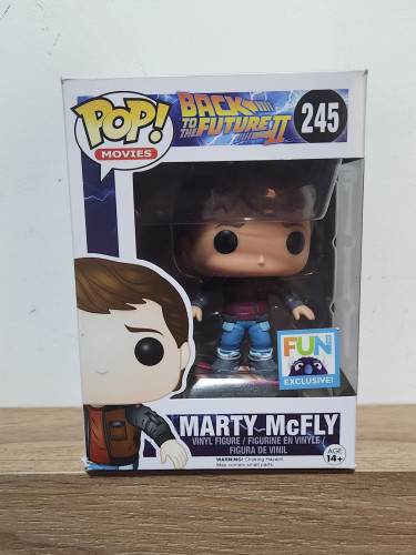 Funko Pop Marty mcfly hoverboard (fun exclusive) -Back to the future- De Volta Para O Futuro #245 - Produto Original