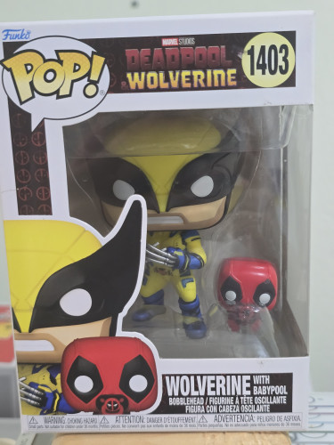 Marvel - Wolverine with babypool #1403 FUNKO POP #1403 - Produto Original