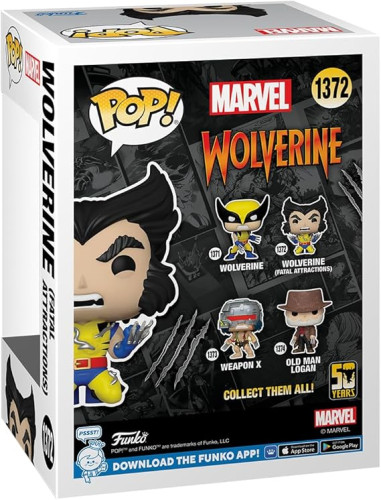 Funko Pop Marvel: Wolverine 50th Anniversary - Wolverine (fatal Attractions) - Wolverine 50th - #1372