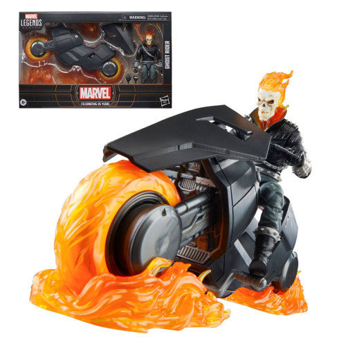 Action Figures Marvel Legends Ghost Rider (Danny Ketch) & Hell Cycle Set Marvel 85 Years # - Produto Original