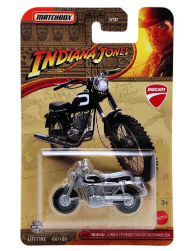 Action Figures Matchbox Coleção Indiana Jones Themed Ducati scrambler-Indiana Jones-