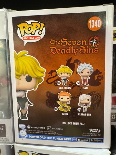 Funko Pop Meliodas - The Seven Deadly Sins - #1340